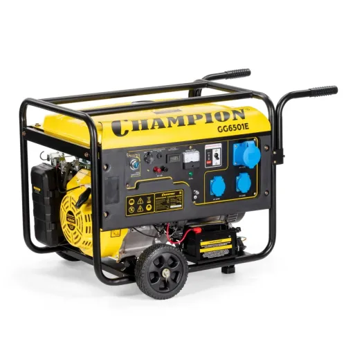 Генератор бензиновый Champion GG6501E+ATS c автозапуском, 5 кВт
