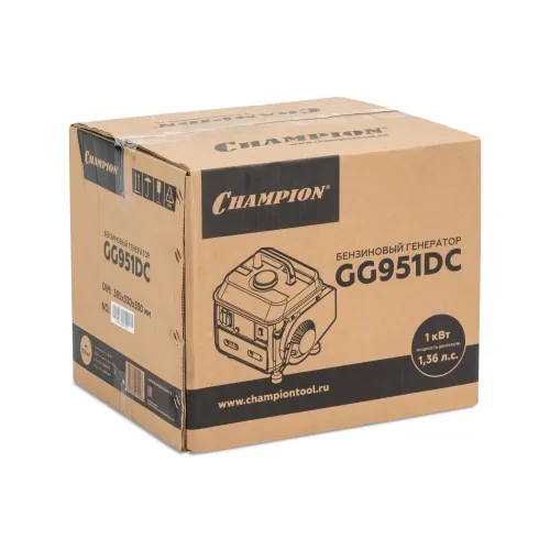 Бензиновый генератор CHAMPION GG951DC 0,72 КВт