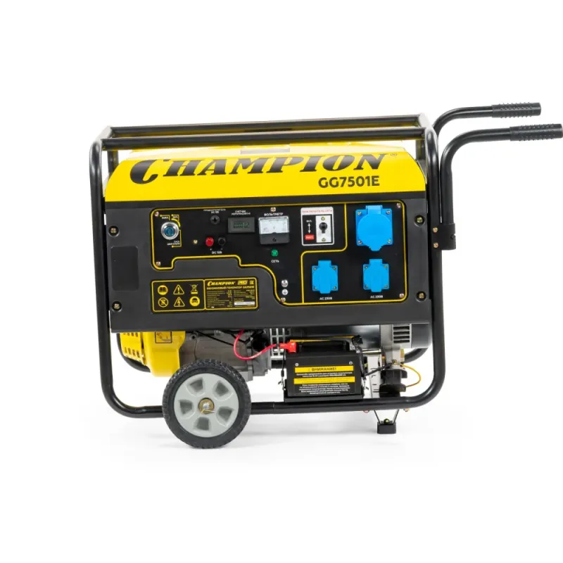 Бензиновый генератор CHAMPION GG7501E 6,5 КВт