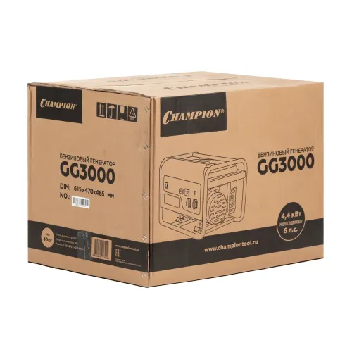 Бензиновый генератор CHAMPION GG3000 2,5 КВт