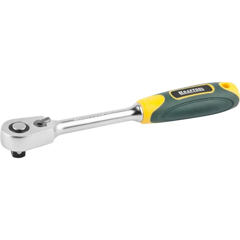 KRAFTOOL 3/8″, 60 зубцов, трещотка для торцовых головок, Pro (27794-3/8)