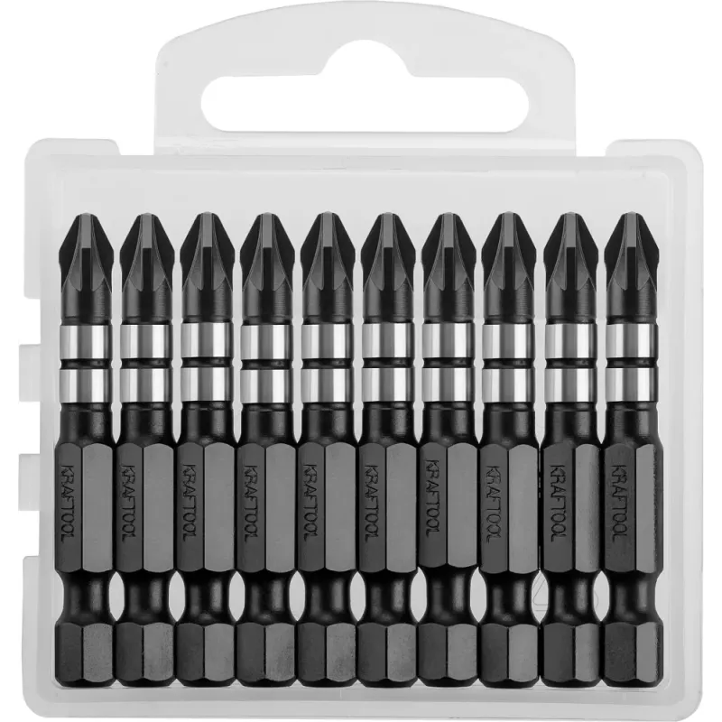 KRAFTOOL Impact PZ2, 50 мм, 10 шт, ударные биты (26193-2-50-S10)