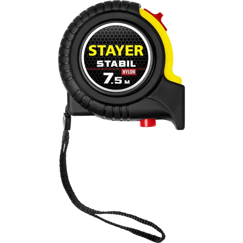 STAYER Stabil, 7.5 м х 25 мм, рулетка, Professional (34131-075)
