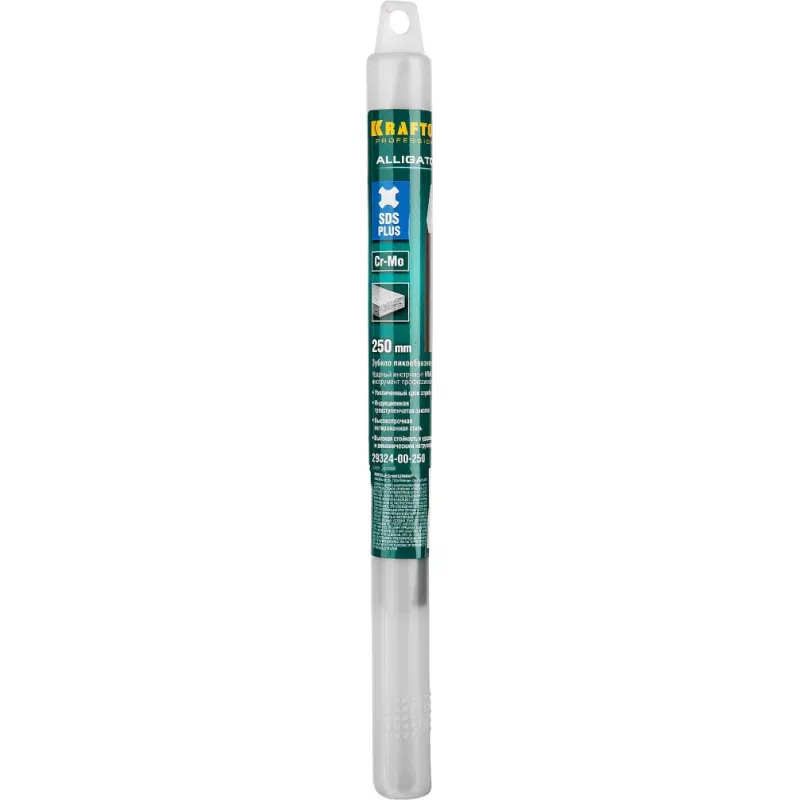 KRAFTOOL ALLIGATOR, 250 мм, SDS-plus, пикообразное зубило (29324-00-250)