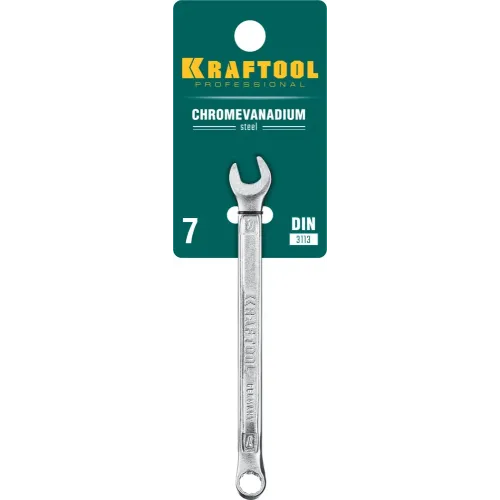 KRAFTOOL 7 мм, комбинированный гаечный ключ (27079-07)