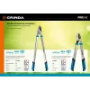 GRINDA PL-460A, длина 460 мм, лезвия из высокоуглеродистой закаленной стали, алюминиевые рукоятки, малый контактный сучкорез, PROLine (424516)