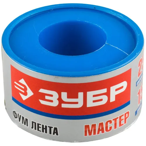 ЗУБР 0.1 мм х 25 мм х15 м, 0.40 г/см3, ФУМ лента (12373-25-040)