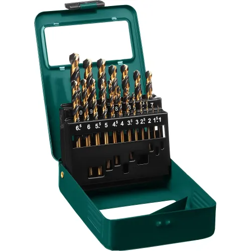 KRAFTOOL COBALT-8, 19 шт, (1-10 мм), сталь М42, HSS-Co(8%), набор сверл по металлу (29656-H19)