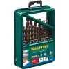 KRAFTOOL COBALT-8, 19 шт, (1-10 мм), сталь М42, HSS-Co(8%), набор сверл по металлу (29656-H19)