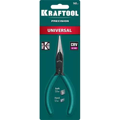 KRAFTOOL Universal, 140 мм, прецизионные тонкогубцы (220017-3-14)