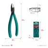 KRAFTOOL FINE, чистый рез 128 мм, прецизионные бокорезы (220017-6-12)