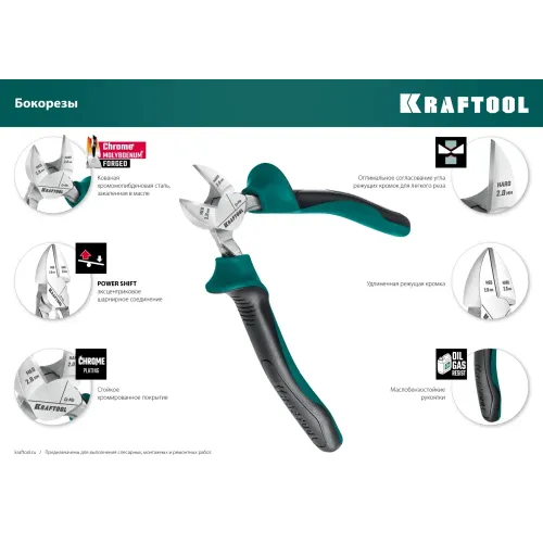 KRAFTOOL 4 предм., набор губцевого инструмента (22012)