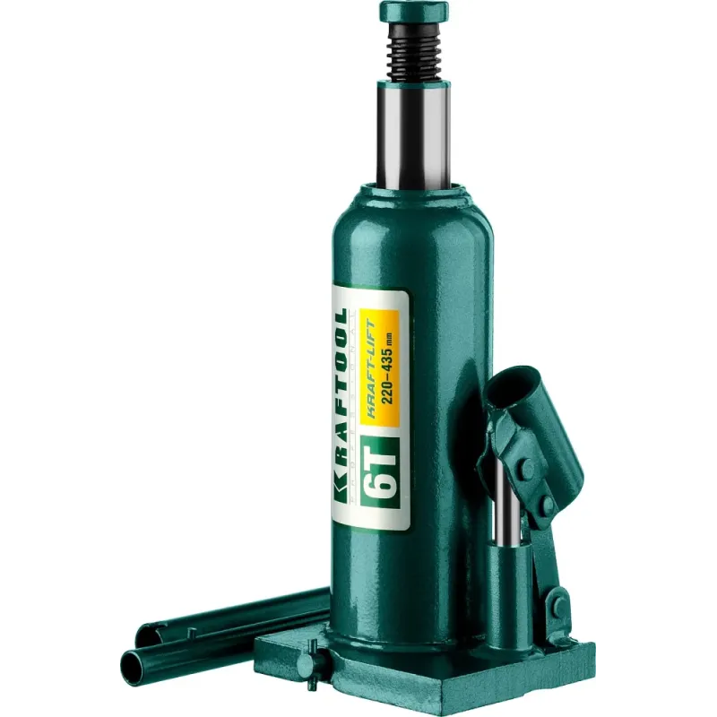 KRAFTOOL KRAFT-LIFT, 6 т, 216 - 413 мм, бутылочный гидравлический домкрат (43462-6)