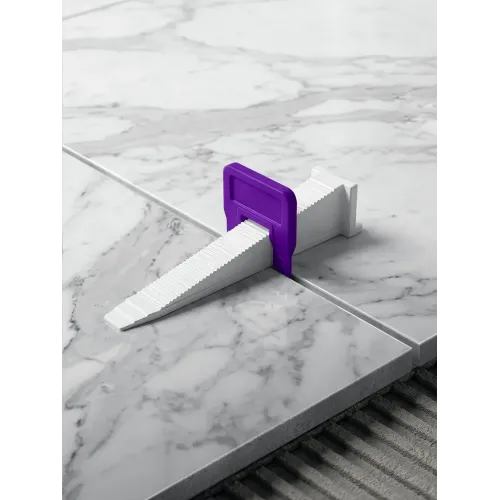 STAYER СВП TileFix, комплект: 1,5 мм, зажим + клин, 50 + 50 шт, система выравнивания плитки ″ворота″ (33842-H50)