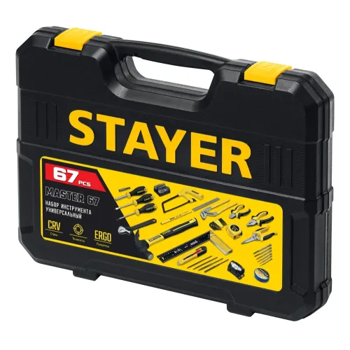 STAYER Master-67 67 предм., Универсальный набор инструмента для дома (22055-H67)
