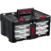 KETER STACKNROLL, 481 х 332 х 233 мм, (19″), пластиковый ящик с 3 органайзерами и 18 ячейками (38406)