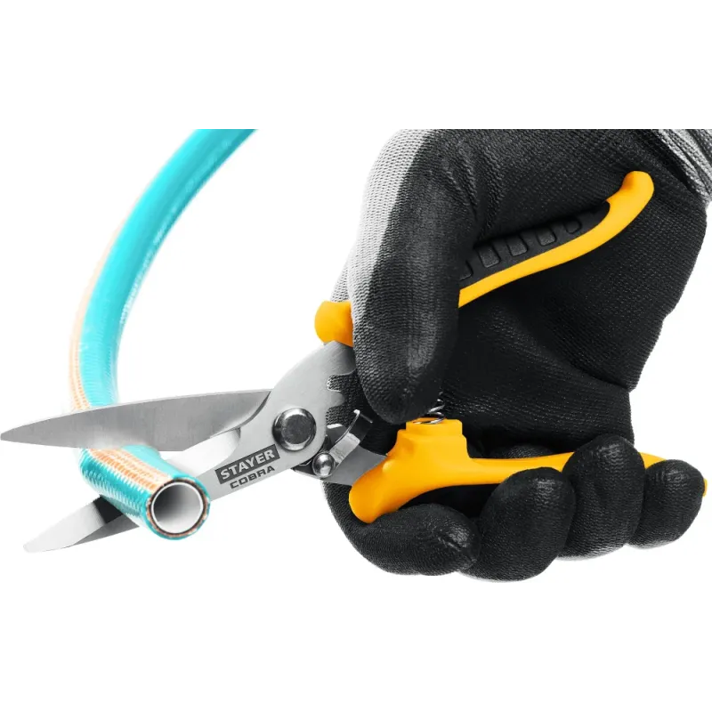 STAYER COBRA, 200 мм, Универсальные технические ножницы, Professional (23227)