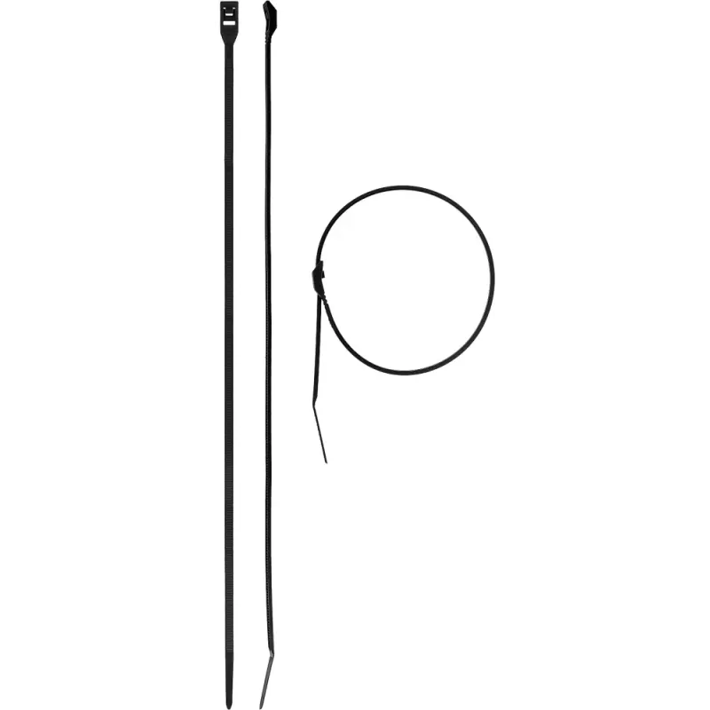 ЗУБР КОБРА, 3.6 x 280 мм, нейлон РА66, 50 шт, черные, кабельные стяжки с плоским замком, Профессионал (30935-36-280)