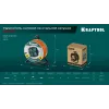 KRAFTOOL EXPERT 4.0, ПВС 3х2.5 50м 4000Вт IP44, силовой удлинитель на стальной катушке (55089-50)
