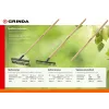 GRINDA GS-12 WOOD, 385 х 95 х 1300 мм, 12 витых зубцов, углеродистая сталь, антикор. покрытие, черенок дерев. высш. сорт, садовые грабли(39581-12)