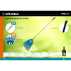 GRINDA PP-23 ALU, 500 х 50 х 1680 мм, 23 зубца, алюминиевый черенок, пластиковые, веерные грабли, PROLine (421811)