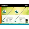 GRINDA PH-215 ALU, 215 х 65 х 1465 мм, трапециевидный профиль, углеродистая сталь, антикор. покрытие, алюминиевый черенок, мотыга, PROLine (39595)