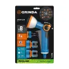 GRINDA Х-834, пистолет поливочный X-8, коннектор 3/4, конектор 3/4 с автостопом, адаптер с внутр. резьбой 1/2 х 3/4,набор поливочный PROLine (429167)