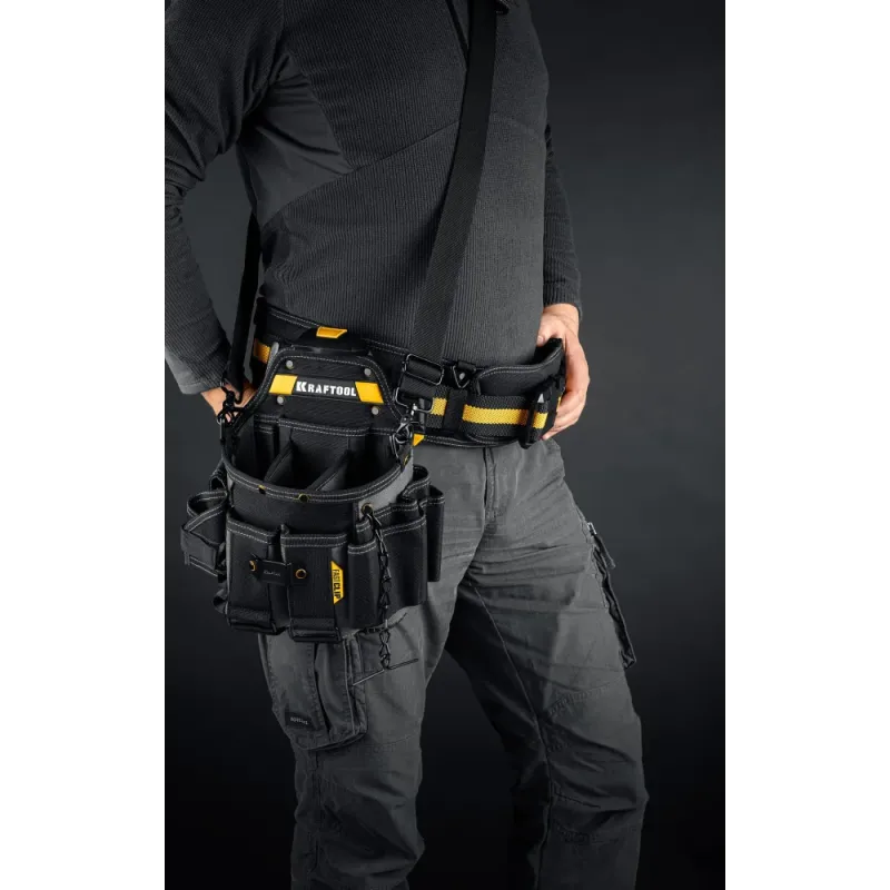 KRAFTOOL KPB-23 поясная сумка с быстросъёмным креплением FastClip, 290 х 310 мм (38766)