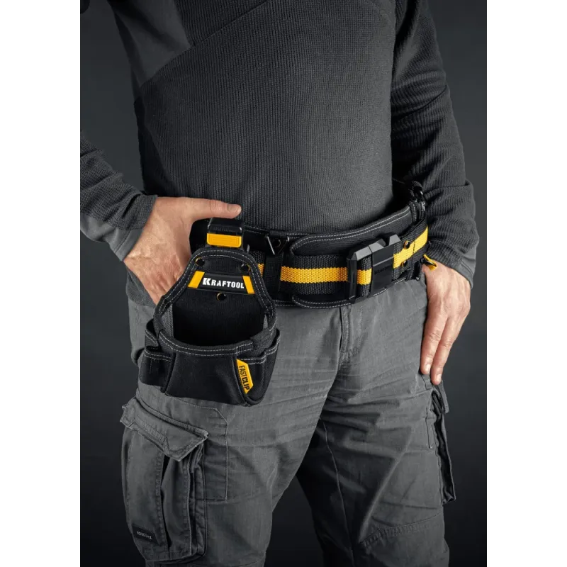 KRAFTOOL KP-5 поясная сумка с быстросъёмным креплением FastClip, 150 х 190 мм (38778)