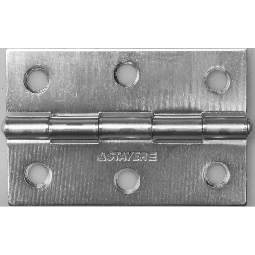 STAYER 75 x 50 х 1.6 мм, цвет белый цинк, карточная петля (37611-75-1)