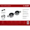 ЗУБР 3/8″, цинк, 8 шт, двойной трубный хомут (37890-15-19)