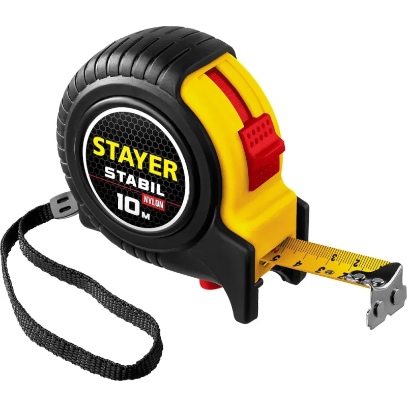 STAYER Stabil, 10 м х 25 мм, рулетка, Professional (34131-10)