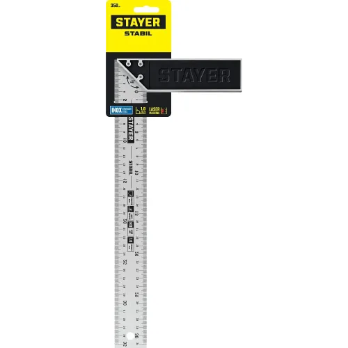 STAYER 350 мм, столярный угольник, Professional (3431-35)