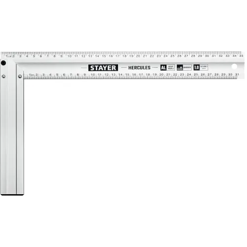 STAYER 350 мм, жесткий столярный угольник, Professional (3432-35)