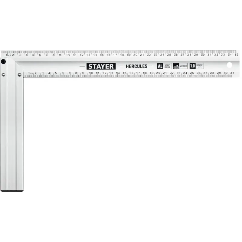 STAYER 350 мм, жесткий столярный угольник, Professional (3432-35)