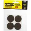 STAYER d 35 мм, самоклеящиеся, фетровые, 4 шт, коричневые, мебельные накладки (40910-35)