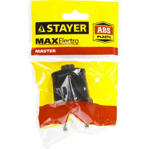 STAYER MAXElectro, черная 6 А/220 В, 1300 Вт, прямая вилка (55150-B)