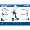 ЗУБР PRO 600M, HVLP, 1.4 мм, пневматический краскопульт с верхним бачком, Профессионал (06453-1.4)