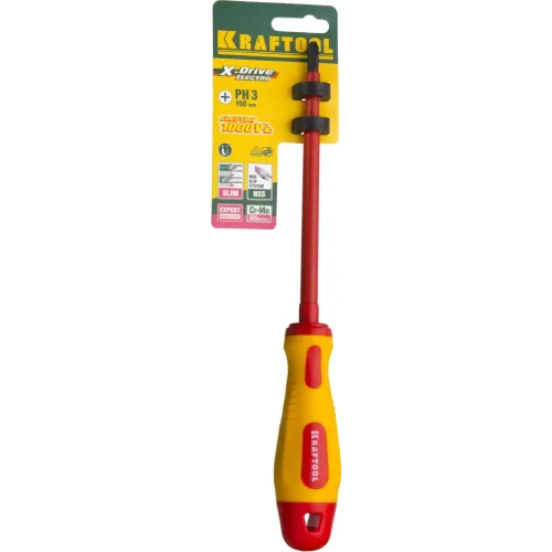 KRAFTOOL PH3 х 150 мм, высоковольтная отвертка (250084-3-150)