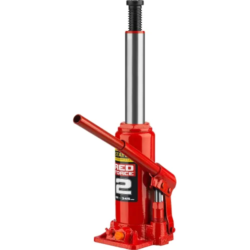 STAYER RED FORCE, в кейсе, 2 т, 181 - 345 мм, бутылочный гидравлический домкрат, Professional (43160-2-K)