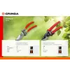 GRINDA G-44, 152 мм, закаленные лезвия, тефлоновое покрытие, алюминиевые рукоятки, виниловое покрытие, плоскостной мини-секатор (8-423000)