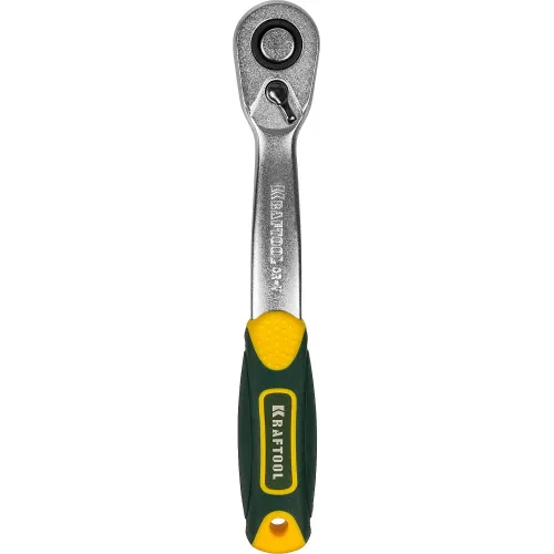 KRAFTOOL 1/4″, 72 зубца, изогнутая трещотка для торцовых головок, Pro (27795-1/4)