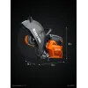 KRAFTOOL 3700 Вт, 400 мм, без диска, бензорез по металлу (рельсорез) (K760-16)