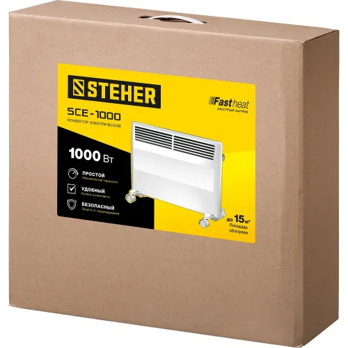 STEHER Е серия 1 кВт, электрический конвектор (SCE-1000)