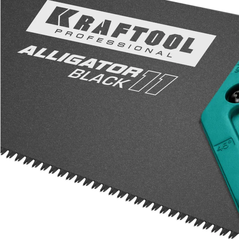 KRAFTOOL Alligator Black 11, 400 мм, ножовка для точного реза (15205-40)