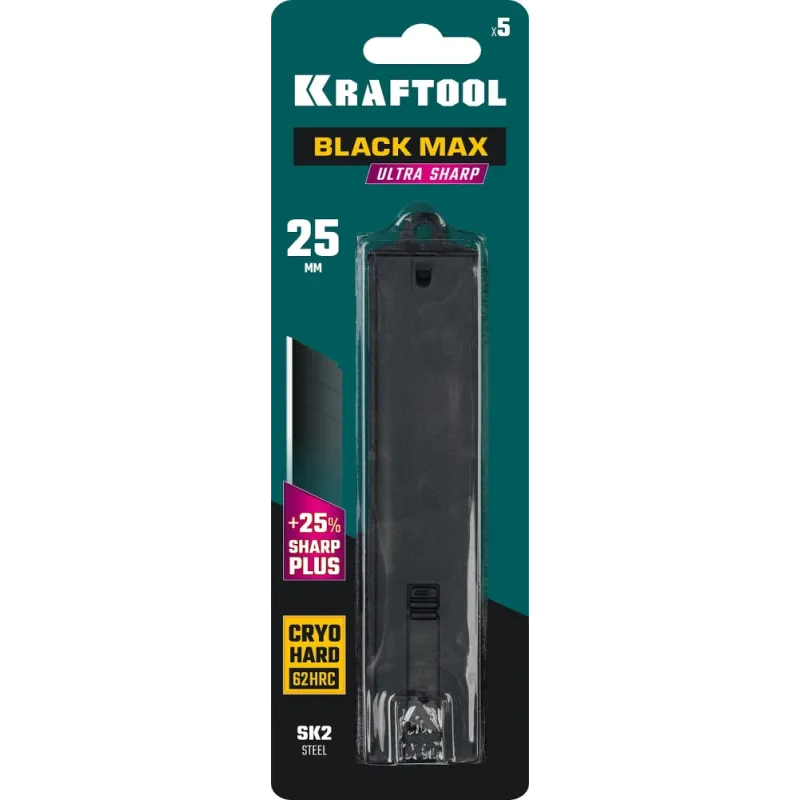 KRAFTOOL 25 мм, 5 шт, сегментированные лезвия (09602-25-S5)