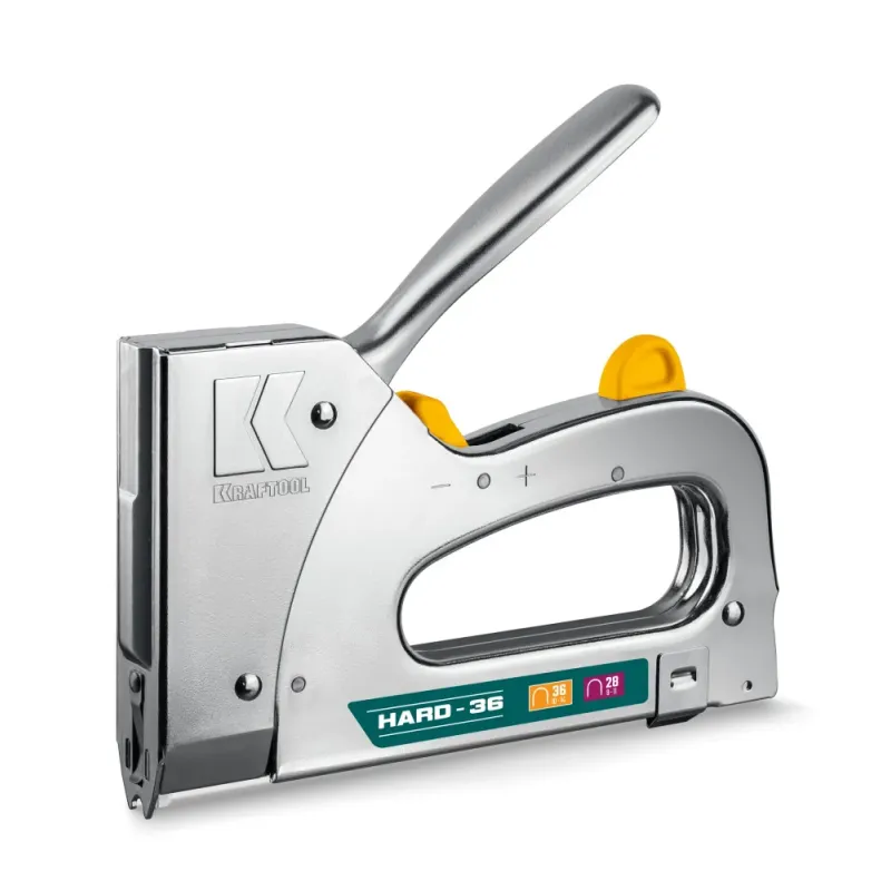 KRAFTOOL EXTREM 36, тип 36 (L) калибр 20GA (10 - 14 мм)/28, кабельный рессорный степлер (3186)