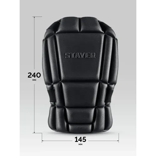 STAYER UNIVERSAL 2 в 1 вставка-наколенники защитные из ЭВА, 2 крепежных ремня (11197)