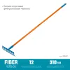 GRINDA PR-12S FIBER, 310 х 80 х 1500 мм, 12 прямых зубцов, углеродистая сталь, фибергласовый черенок, садовые грабли, PROLine (39652)
