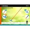 GRINDA PR-12S FIBER, 310 х 80 х 1500 мм, 12 прямых зубцов, углеродистая сталь, фибергласовый черенок, садовые грабли, PROLine (39652)